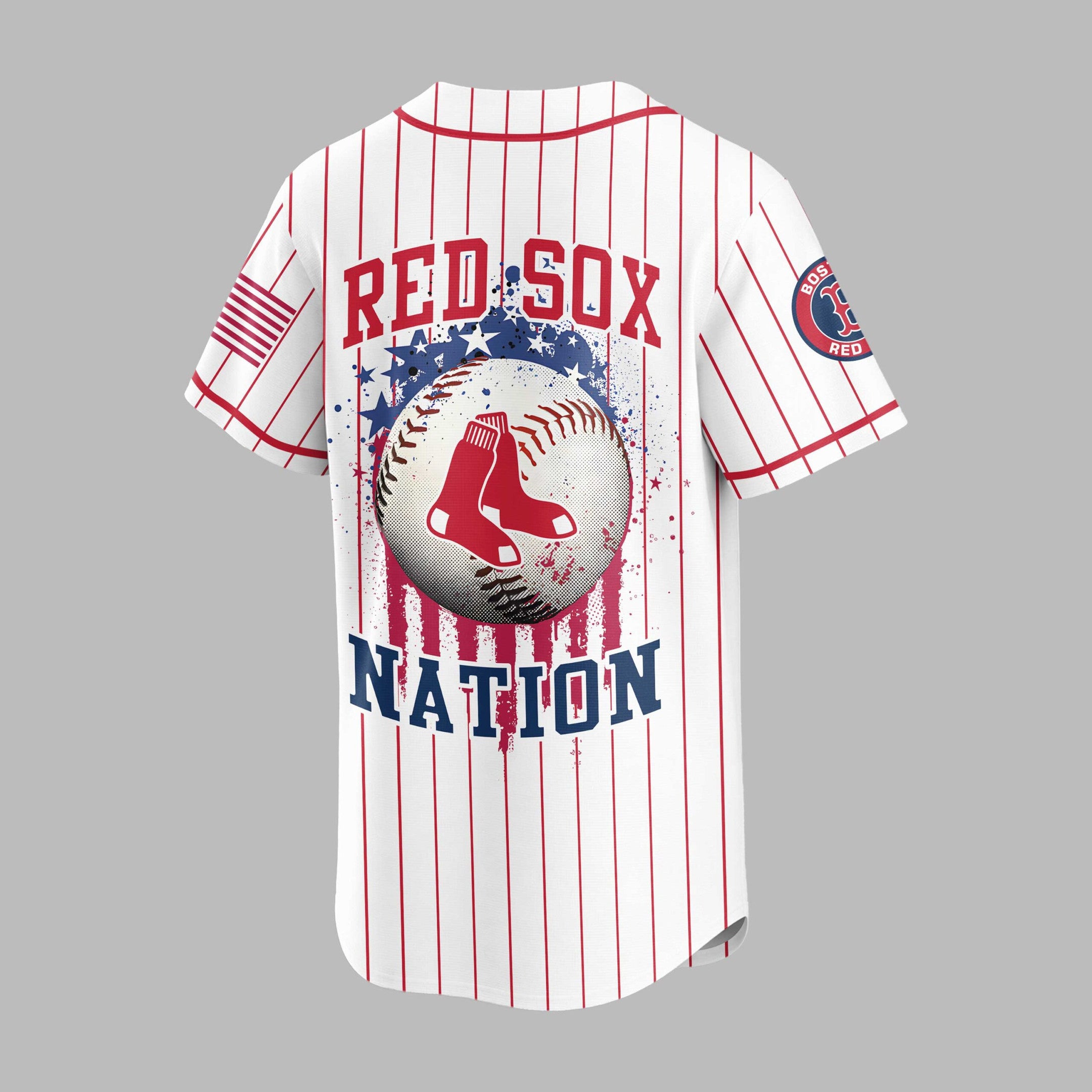 B.red Sox | M.l.b Usa Flag Edition Premium Baseball Jersey