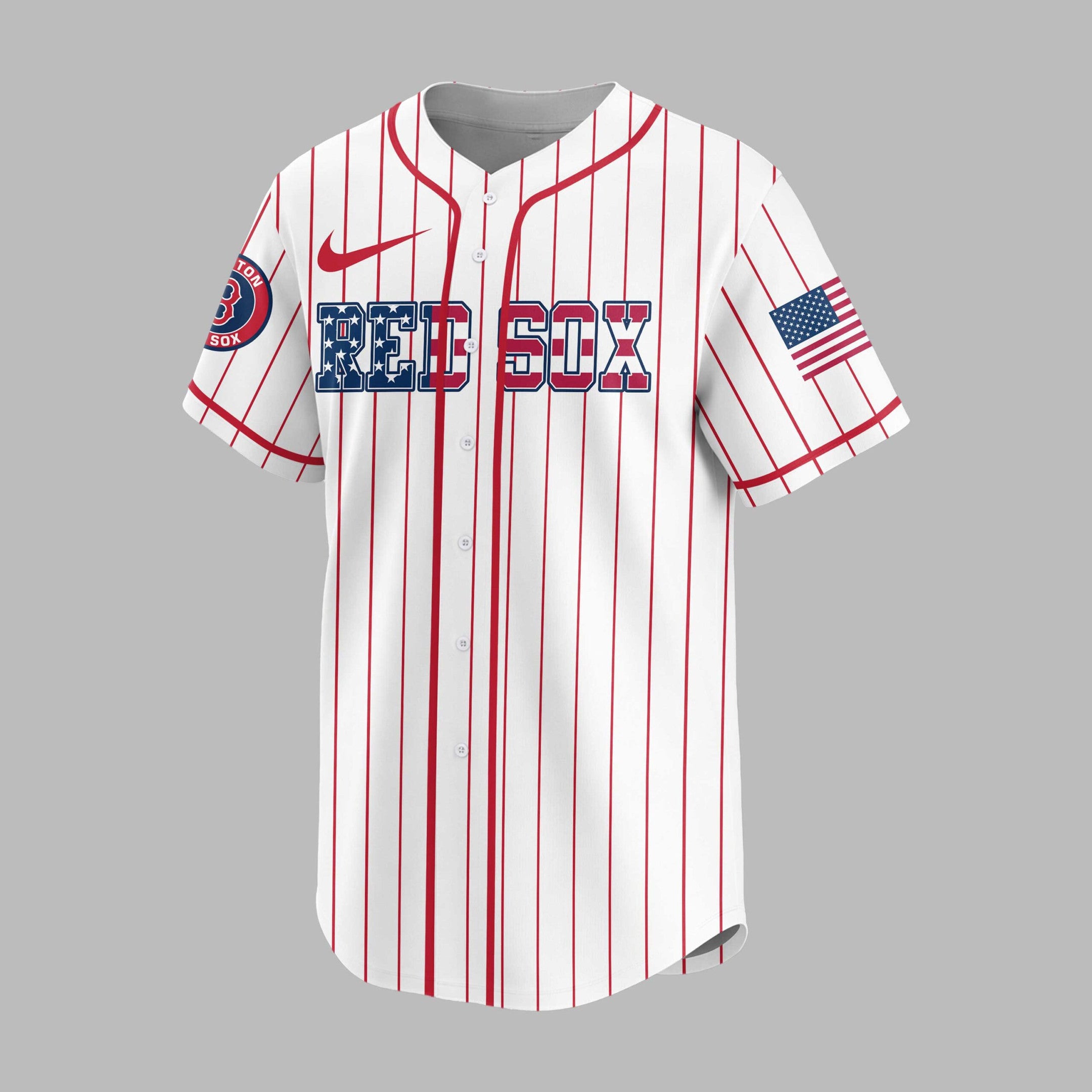 B.red Sox | M.l.b Usa Flag Edition Premium Baseball Jersey