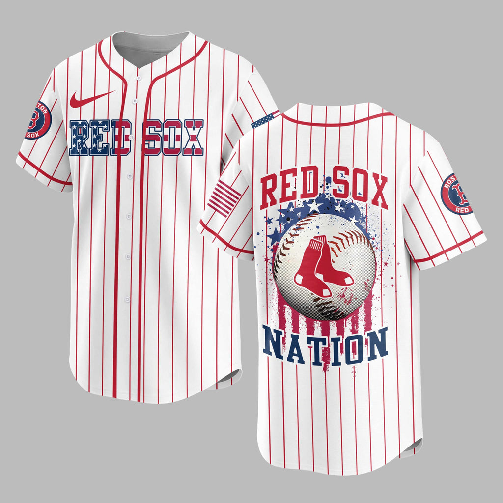 B.red Sox | M.l.b Usa Flag Edition Premium Baseball Jersey