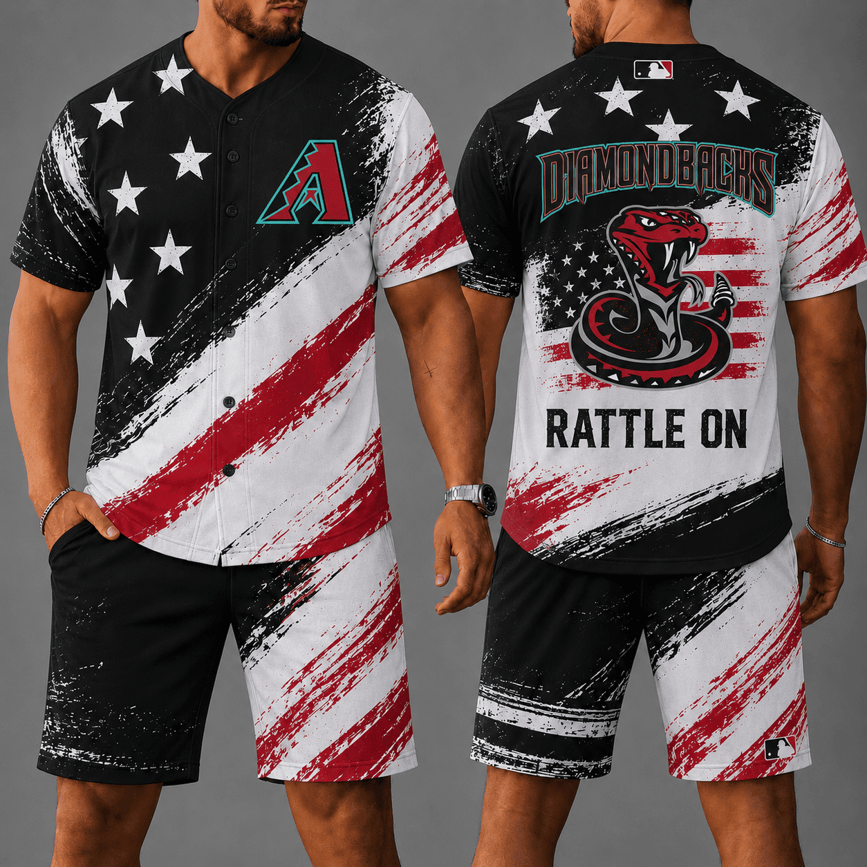 A.diamondbacks | Premium M.L.B Star Spirit Jersey Shorts Set