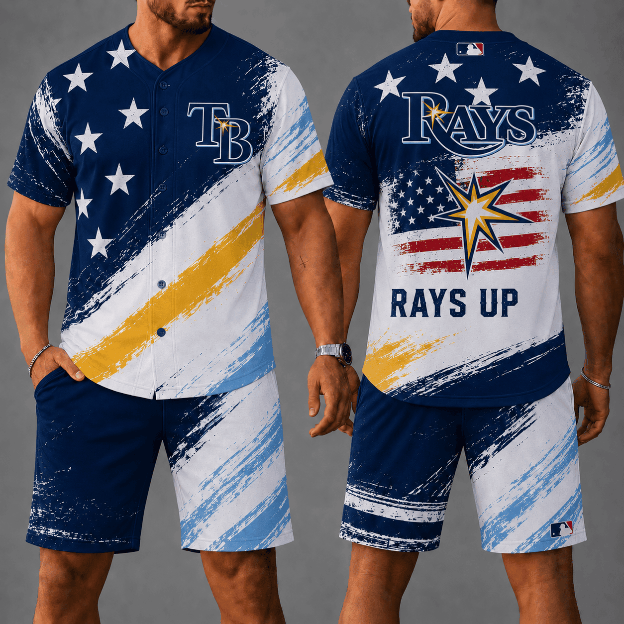T.bay Rays | Premium M.L.B Star Spirit Jersey Shorts Set