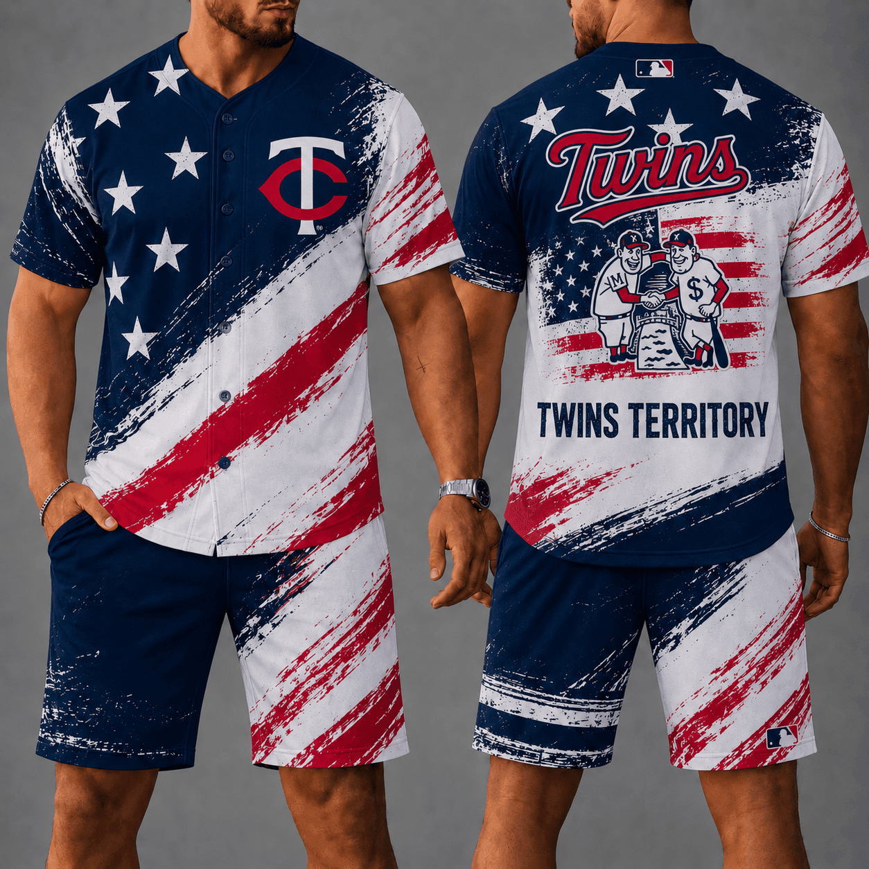 M.twins | Premium M.L.B Star Spirit Jersey Shorts Set