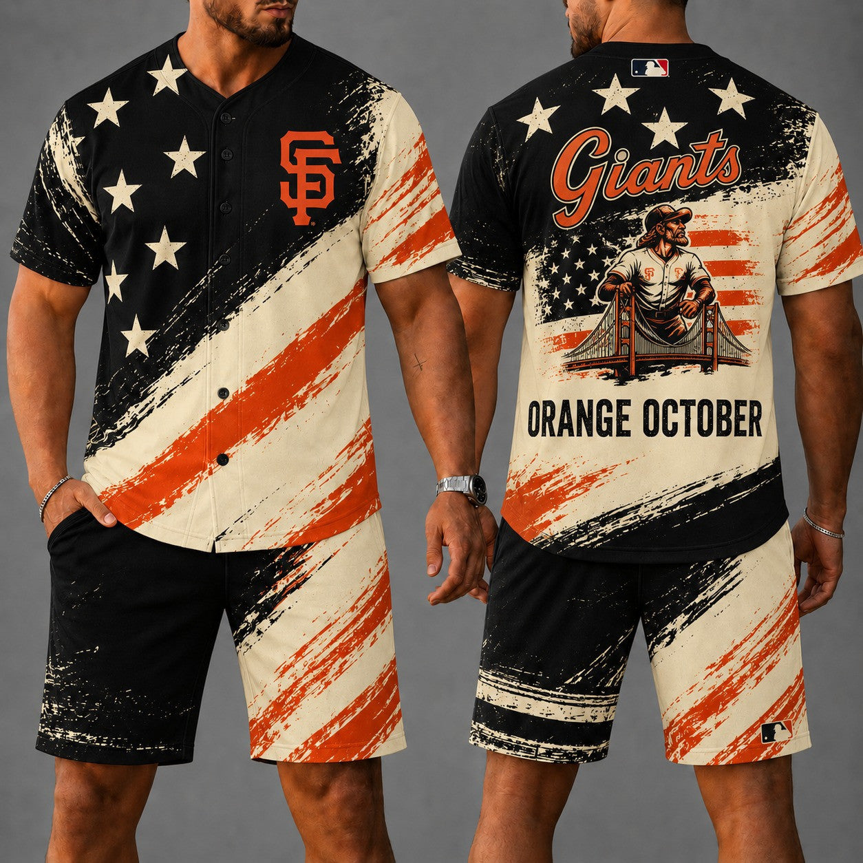 S.f.giants | Premium M.L.B Star Spirit Jersey Shorts Set