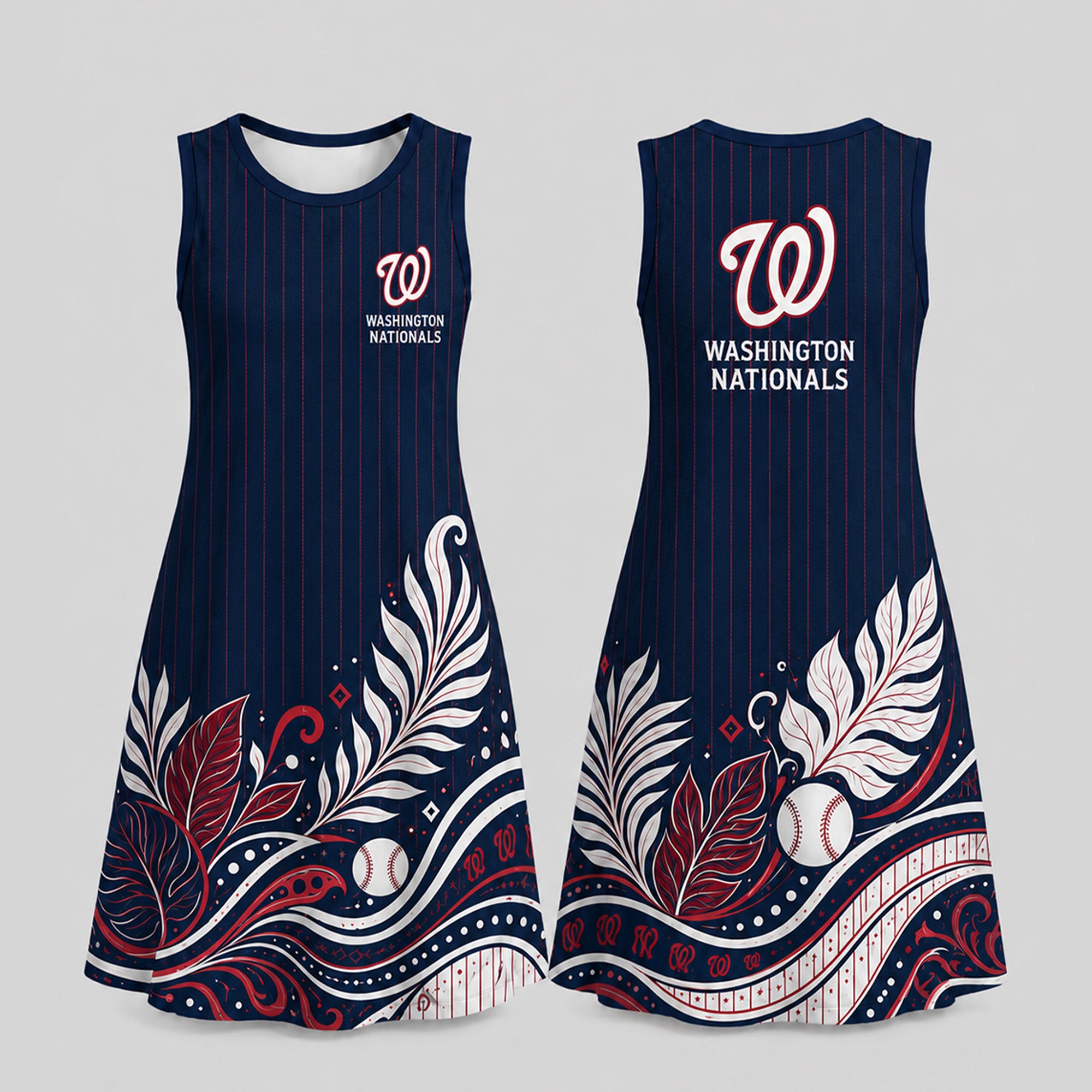 W.nationals | Premium M.l.b Floral Dress Td