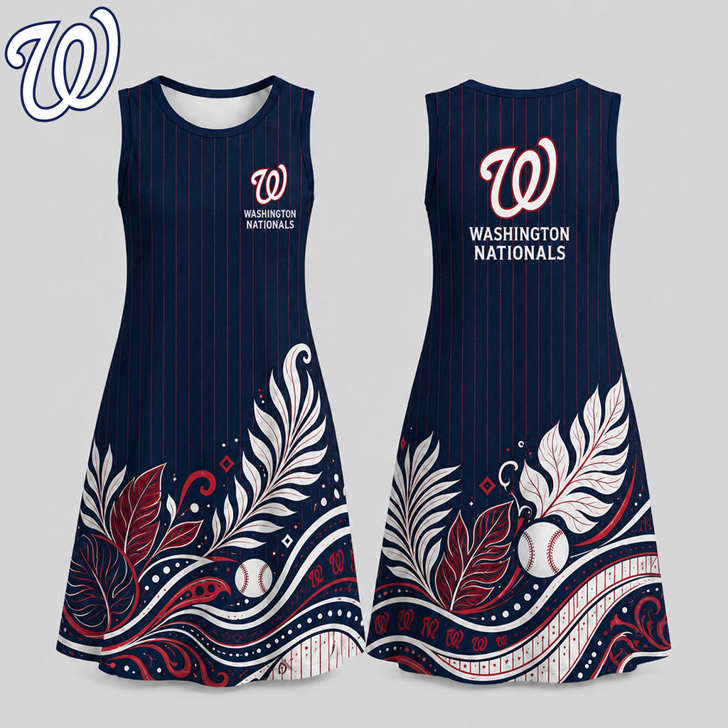 W.nationals | Premium M.l.b Floral Dress Td