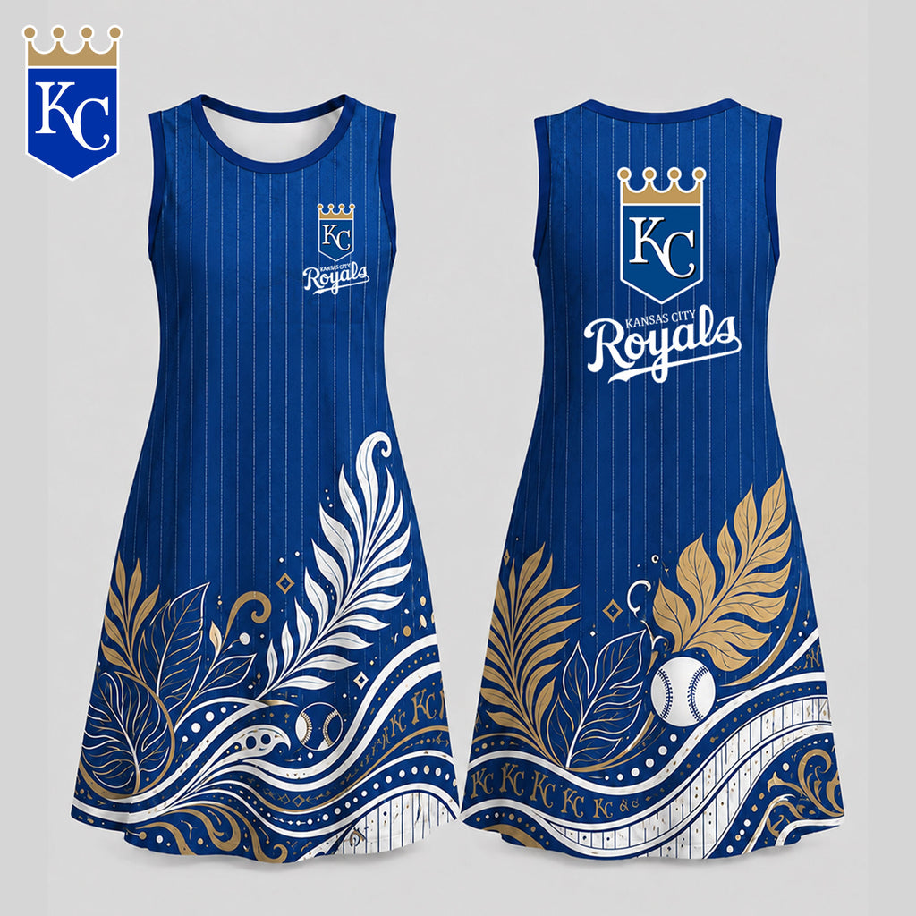 K.c.royals | Premium M.l.b Floral Dress Td