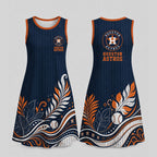 H.astros | Premium M.l.b Floral Dress Td