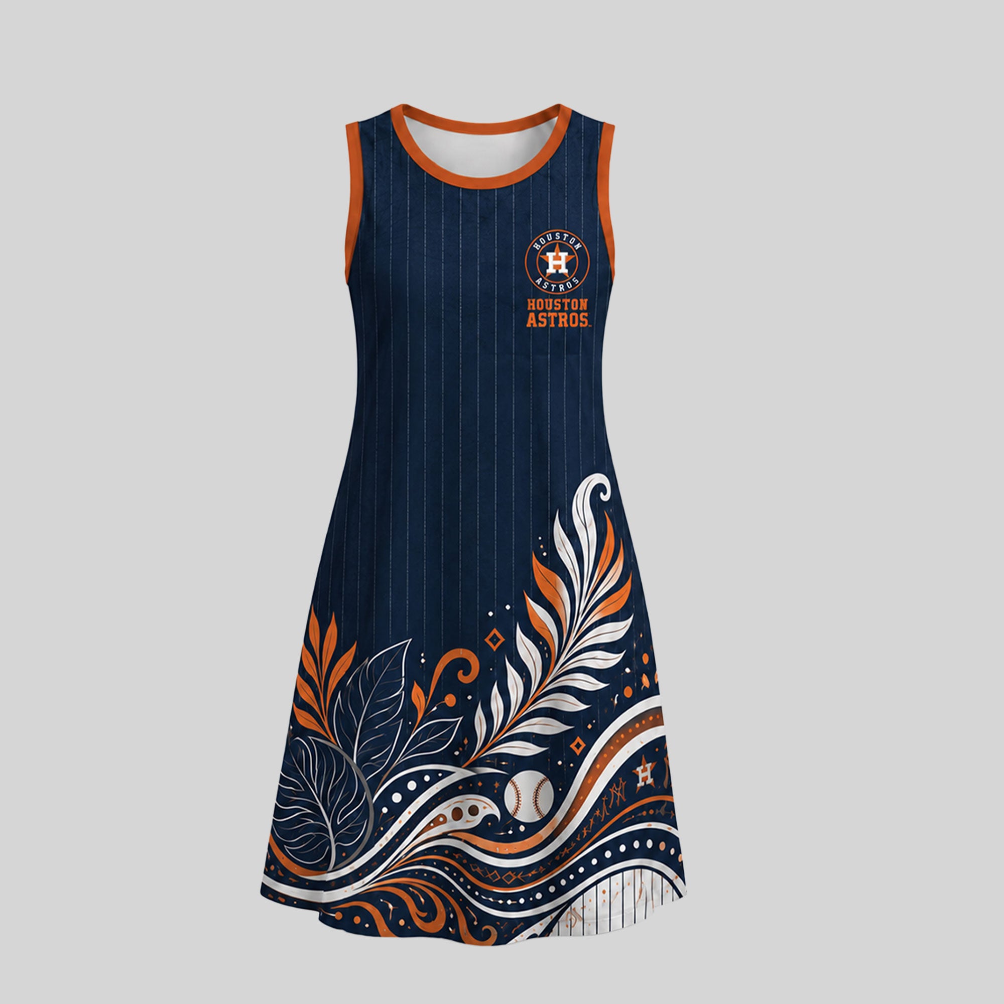H.astros | Premium M.l.b Floral Dress Td