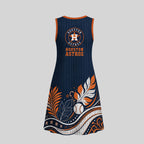 H.astros | Premium M.l.b Floral Dress Td