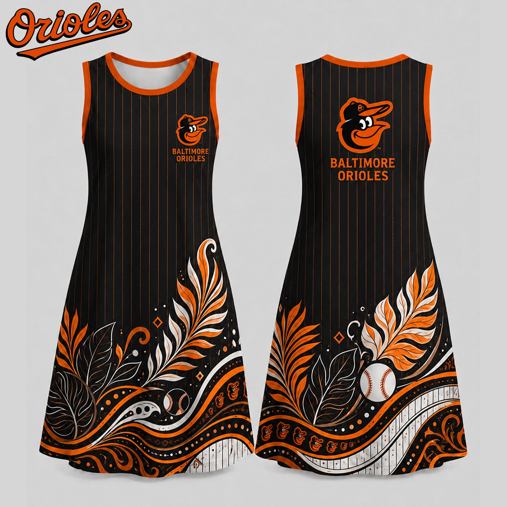 B.orioles | Premium M.l.b Floral Dress Td