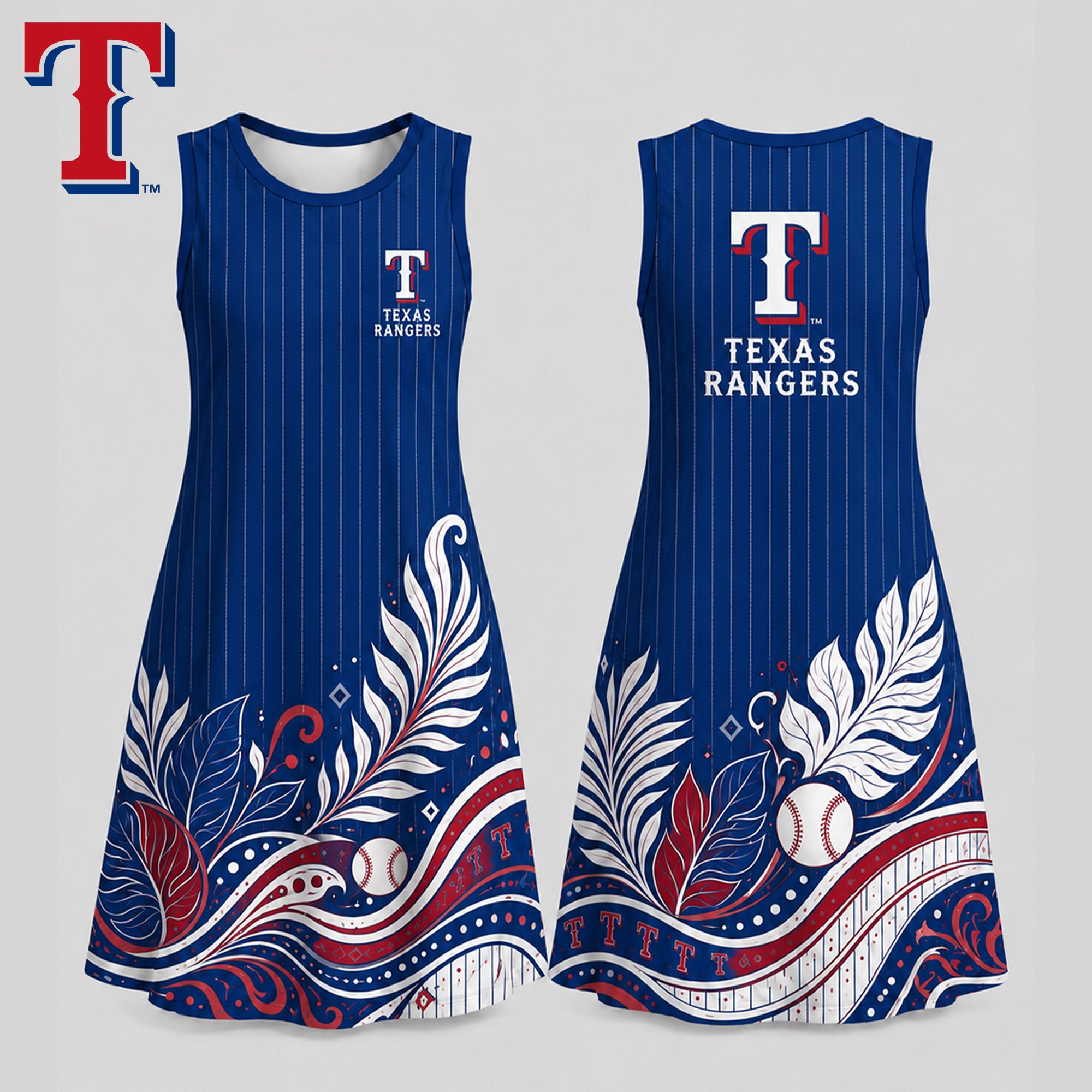T.rangers | Premium M.l.b Floral Dress Td