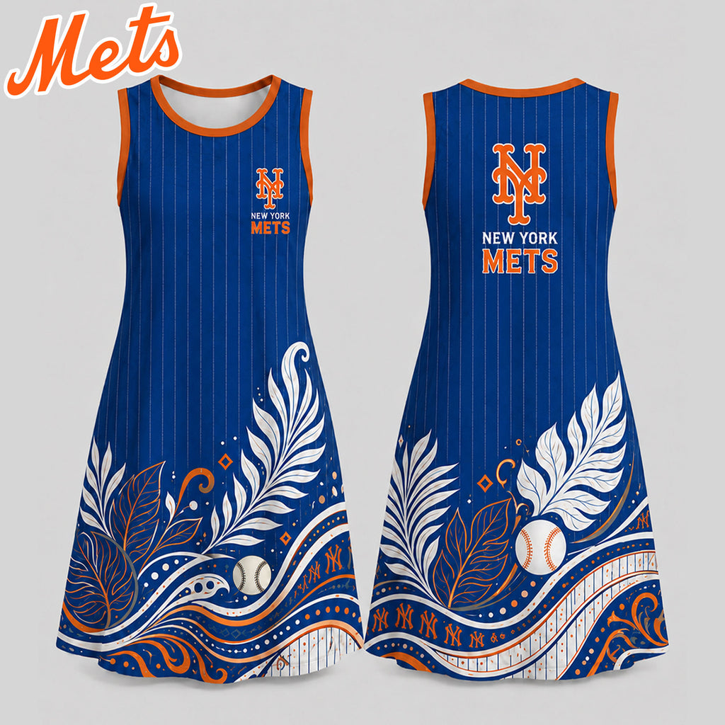 N.y.mets | Premium M.l.b Floral Dress Td