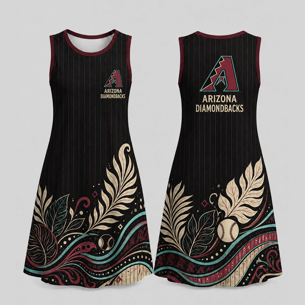 A.diamondbacks | Premium M.l.b Floral Dress Td