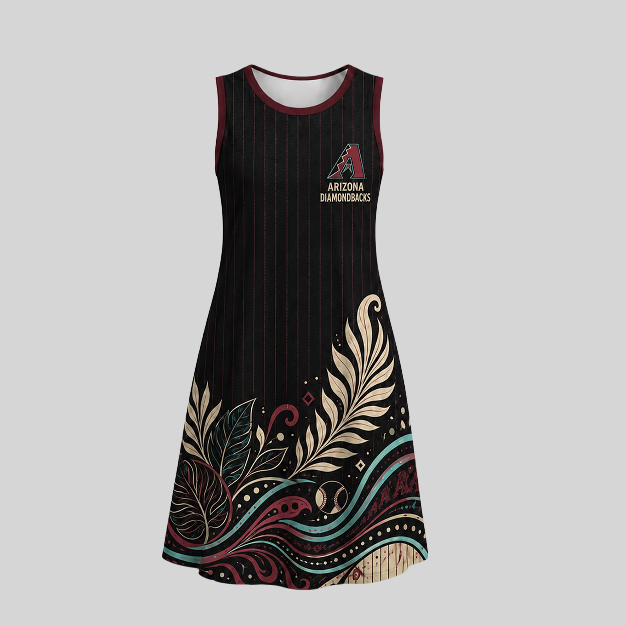 A.diamondbacks | Premium M.l.b Floral Dress Td