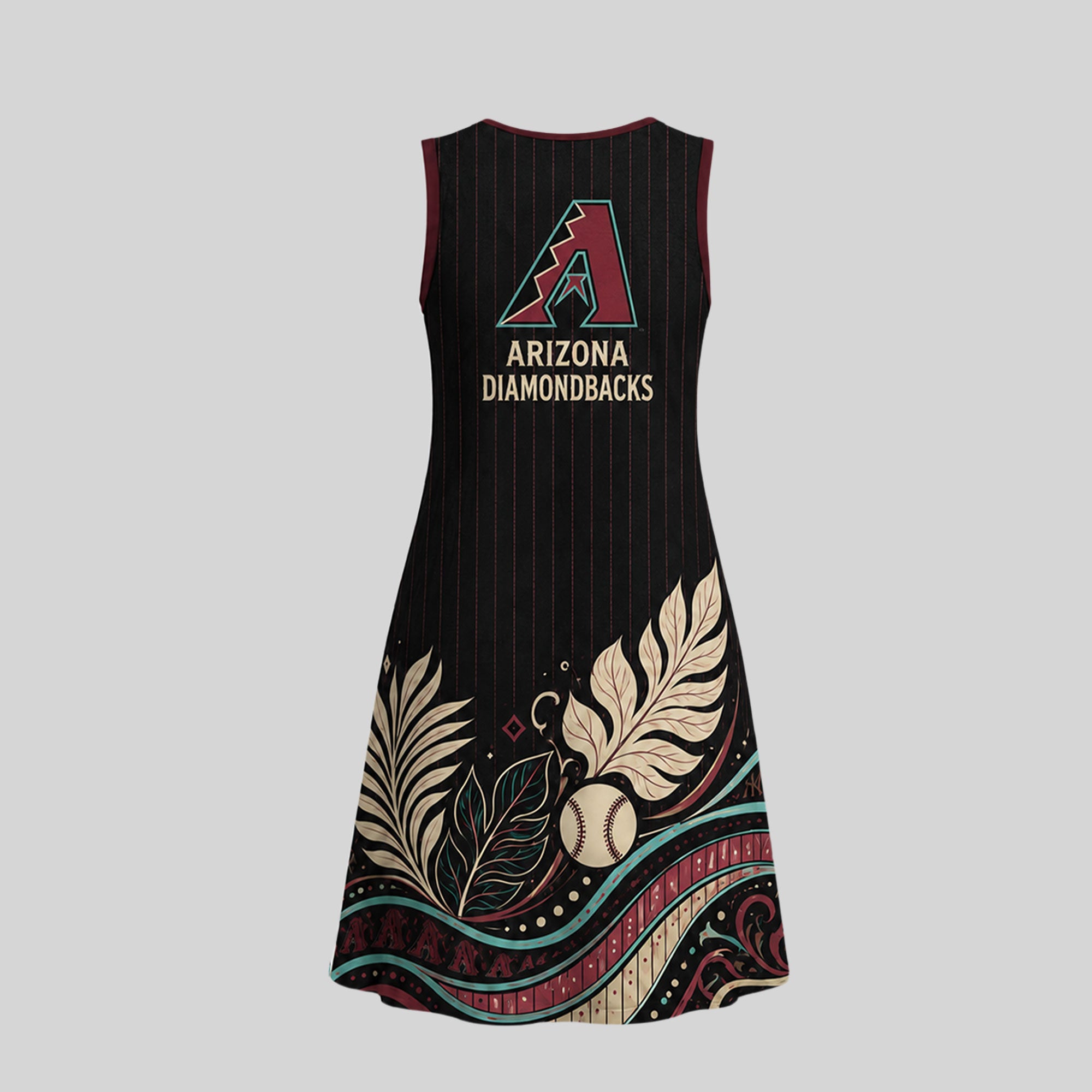 A.diamondbacks | Premium M.l.b Floral Dress Td