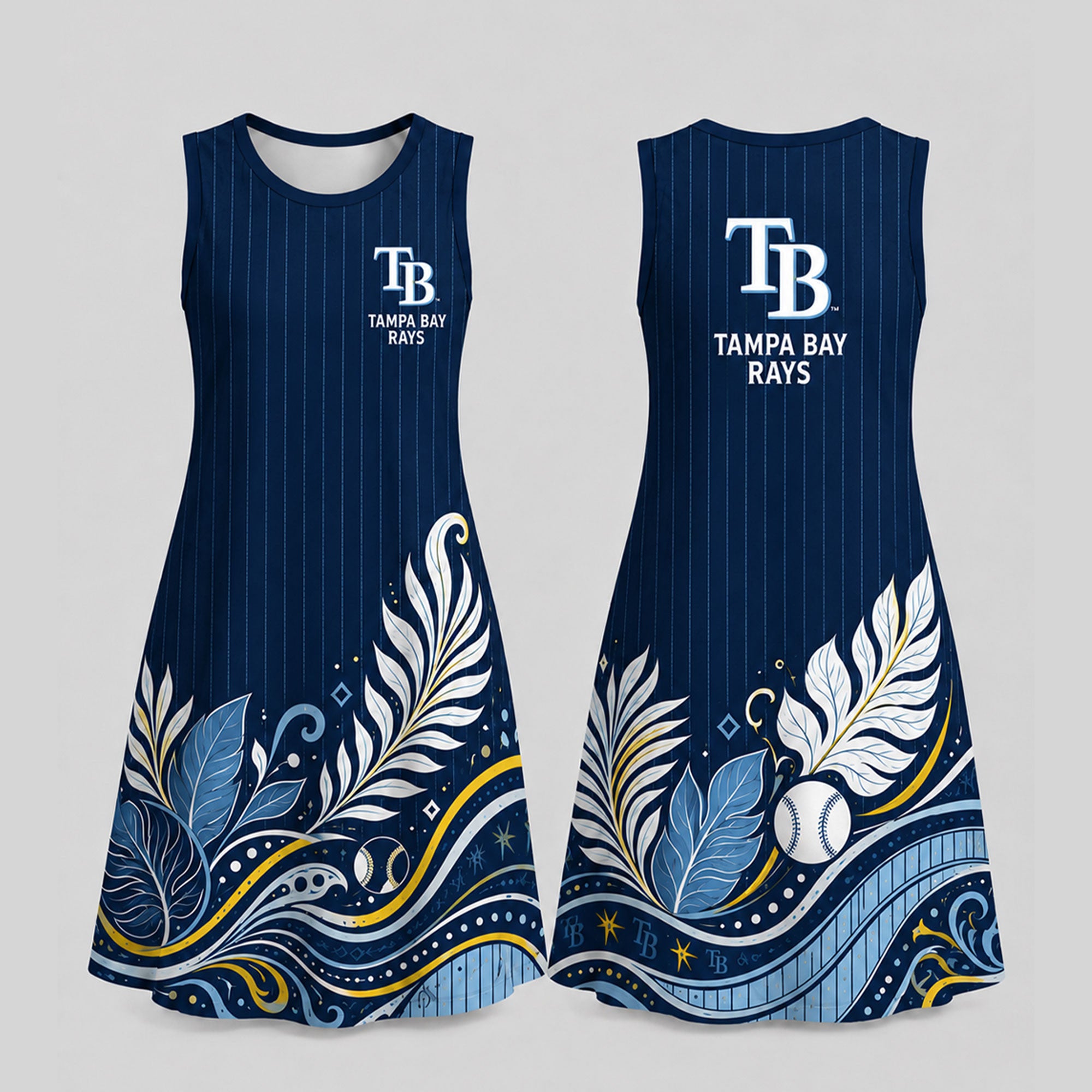 T.bay Rays | Premium M.l.b Floral Dress Td