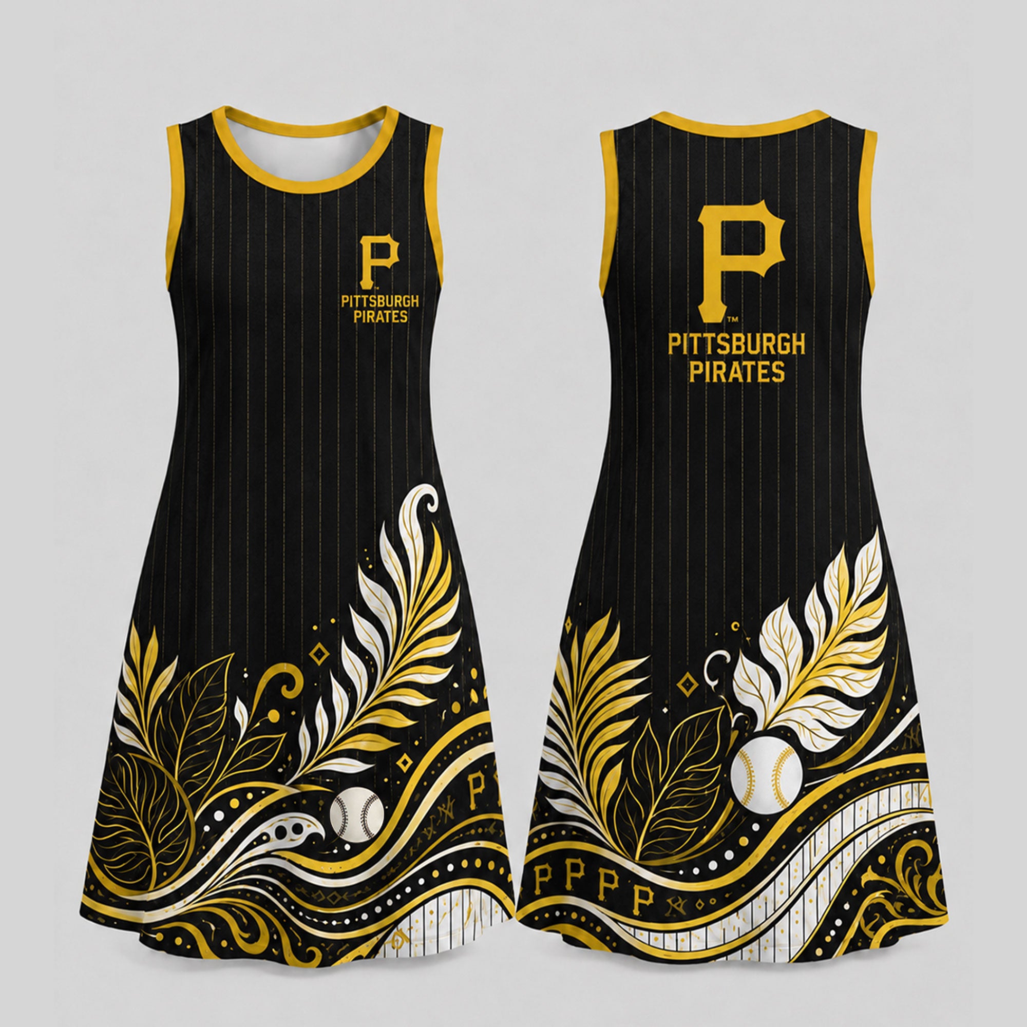 P.pirates | Premium M.l.b Floral Dress Td