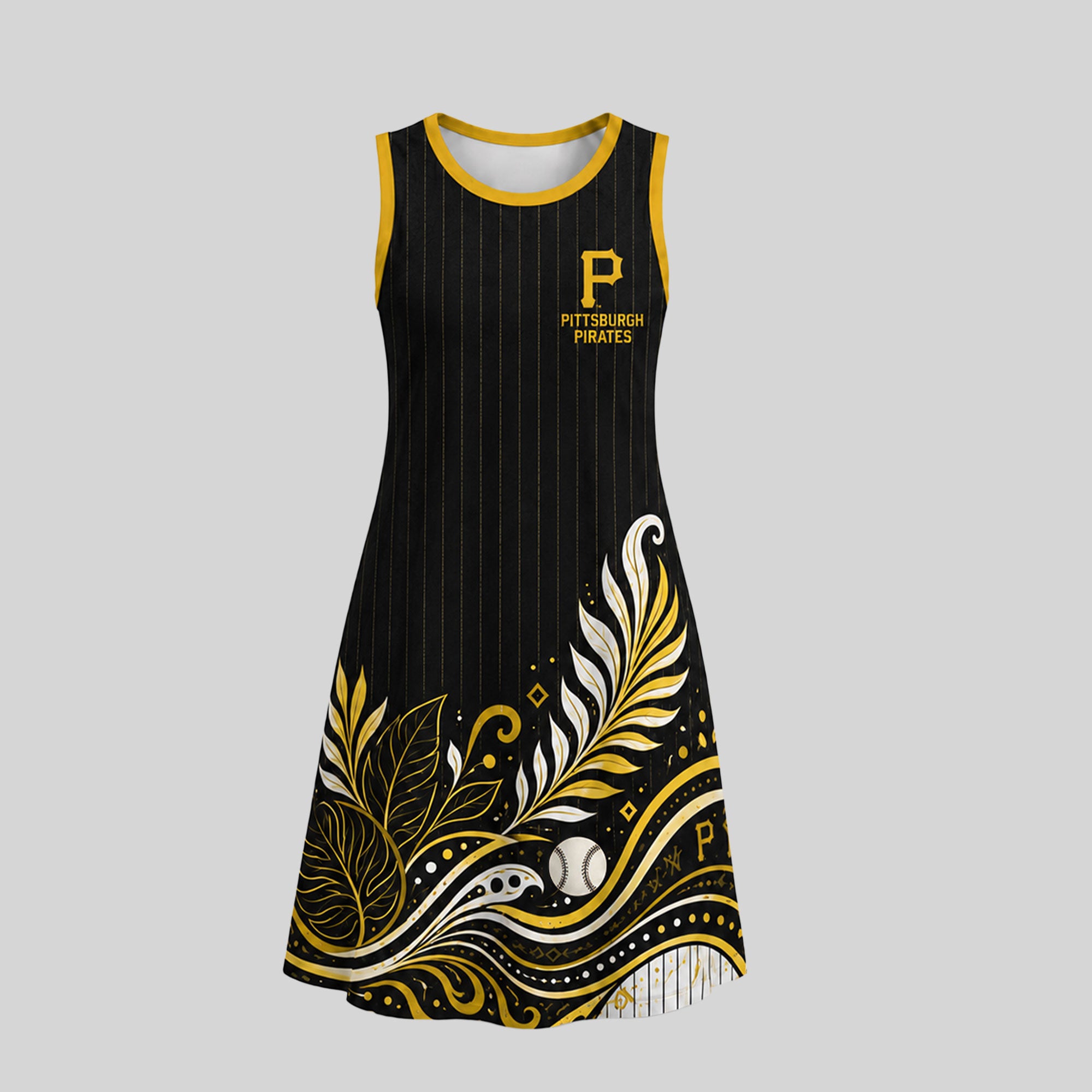P.pirates | Premium M.l.b Floral Dress Td