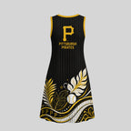 P.pirates | Premium M.l.b Floral Dress Td