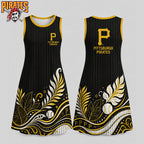P.pirates | Premium M.l.b Floral Dress Td