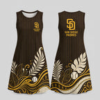 S.d.padres | Premium M.l.b Floral Dress Td