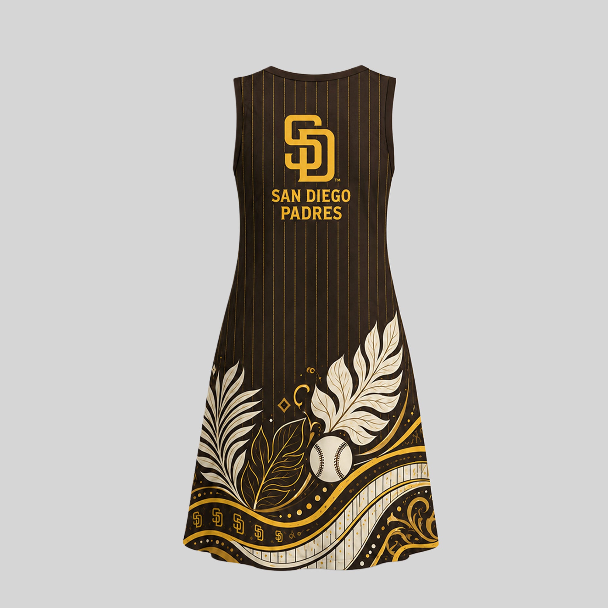 S.d.padres | Premium M.l.b Floral Dress Td