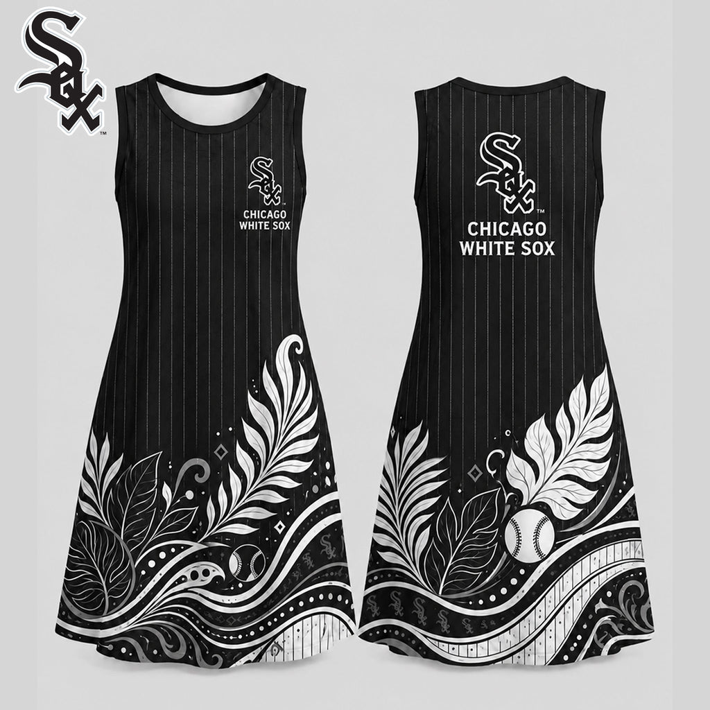 C.white Sox | Premium M.l.b Floral Dress Td