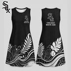 C.white Sox | Premium M.l.b Floral Dress Td