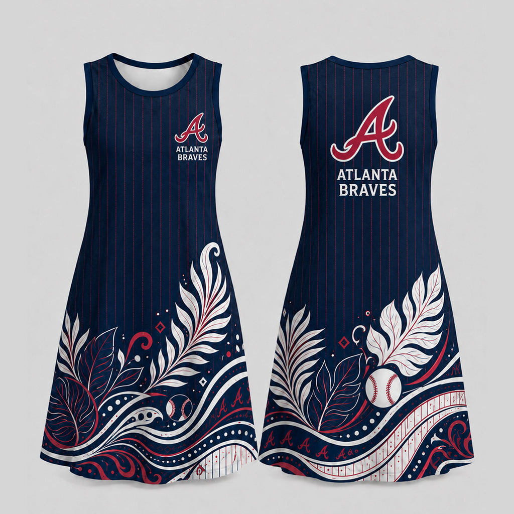 A.braves | Premium M.l.b Floral Dress Td