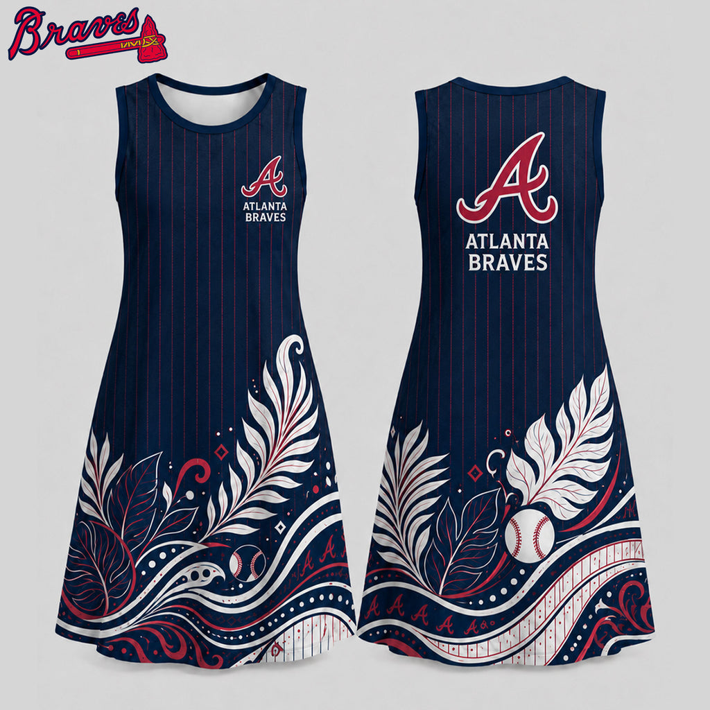 A.braves | Premium M.l.b Floral Dress Td