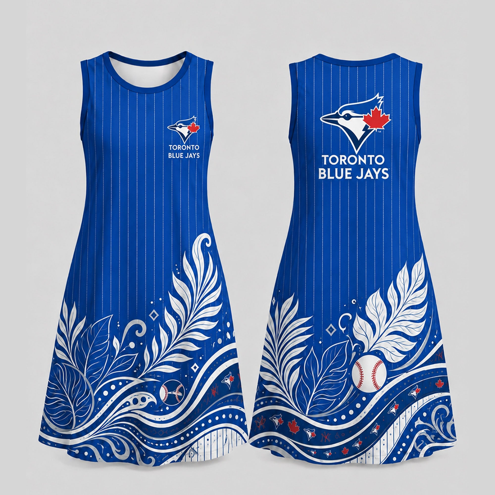 T.blue Jays | Premium M.l.b Floral Dress Td