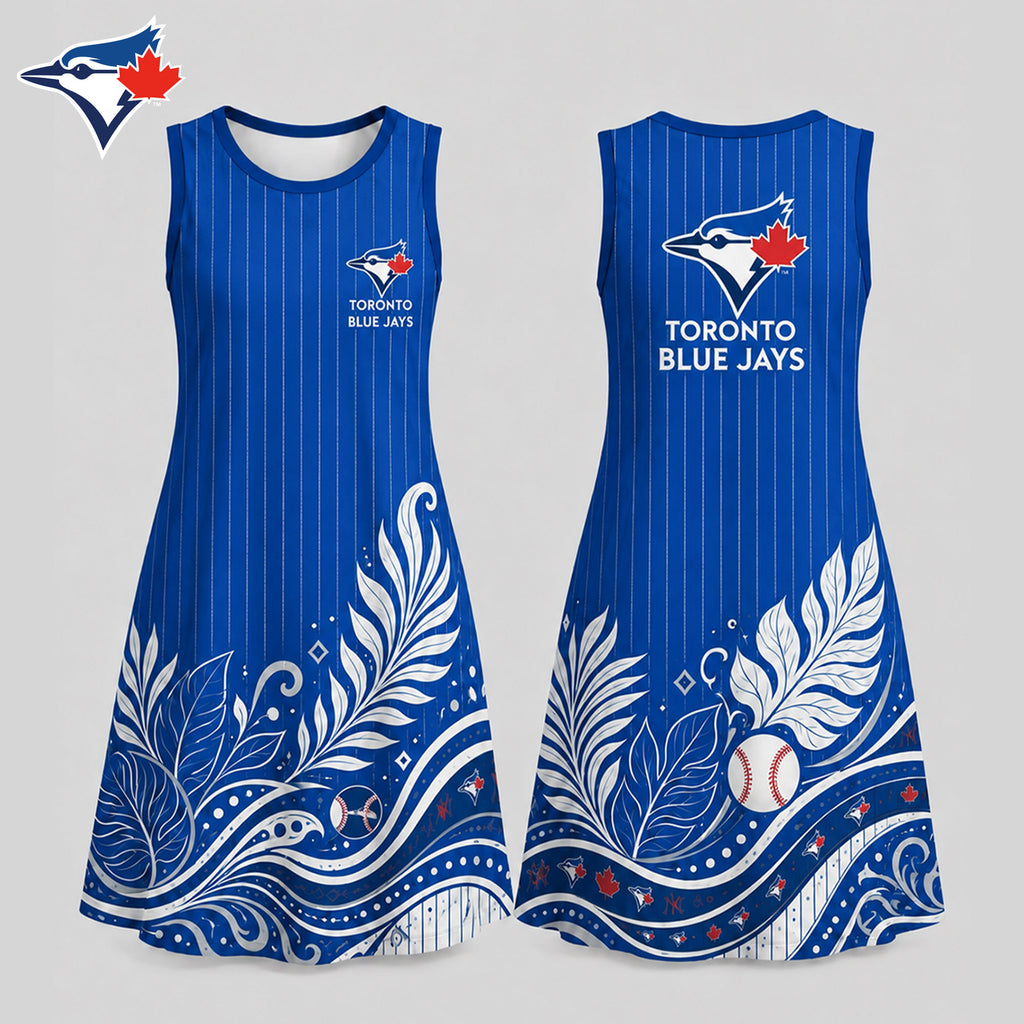 T.blue Jays | Premium M.l.b Floral Dress Td