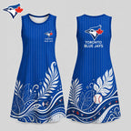 T.blue Jays | Premium M.l.b Floral Dress Td