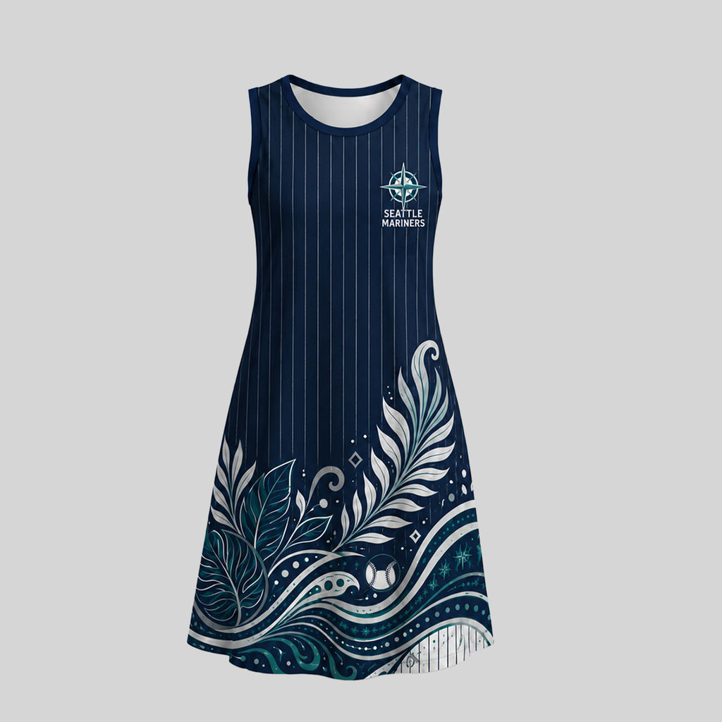 S.mariners | Premium M.l.b Floral Dress Td