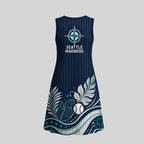 S.mariners | Premium M.l.b Floral Dress Td
