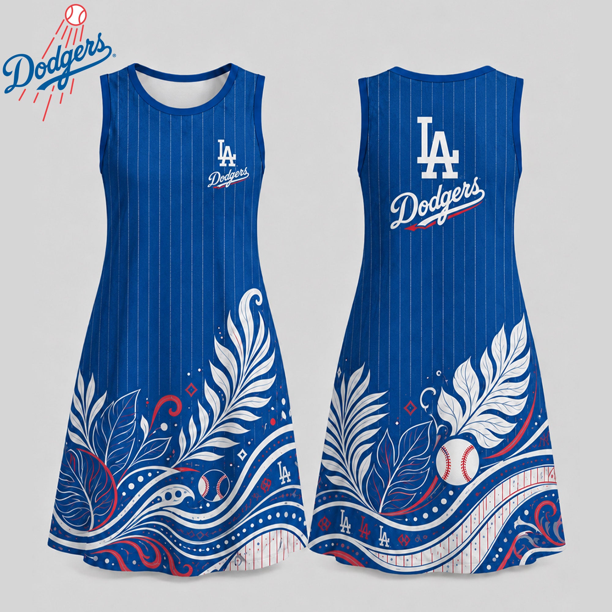 L.a.dodgers | Premium M.l.b Floral Dress Td