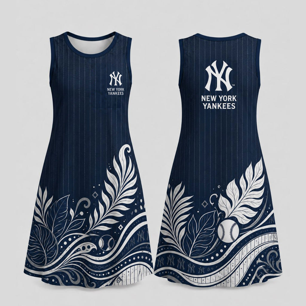 N.y.yankees | Premium M.l.b Floral Dress Td