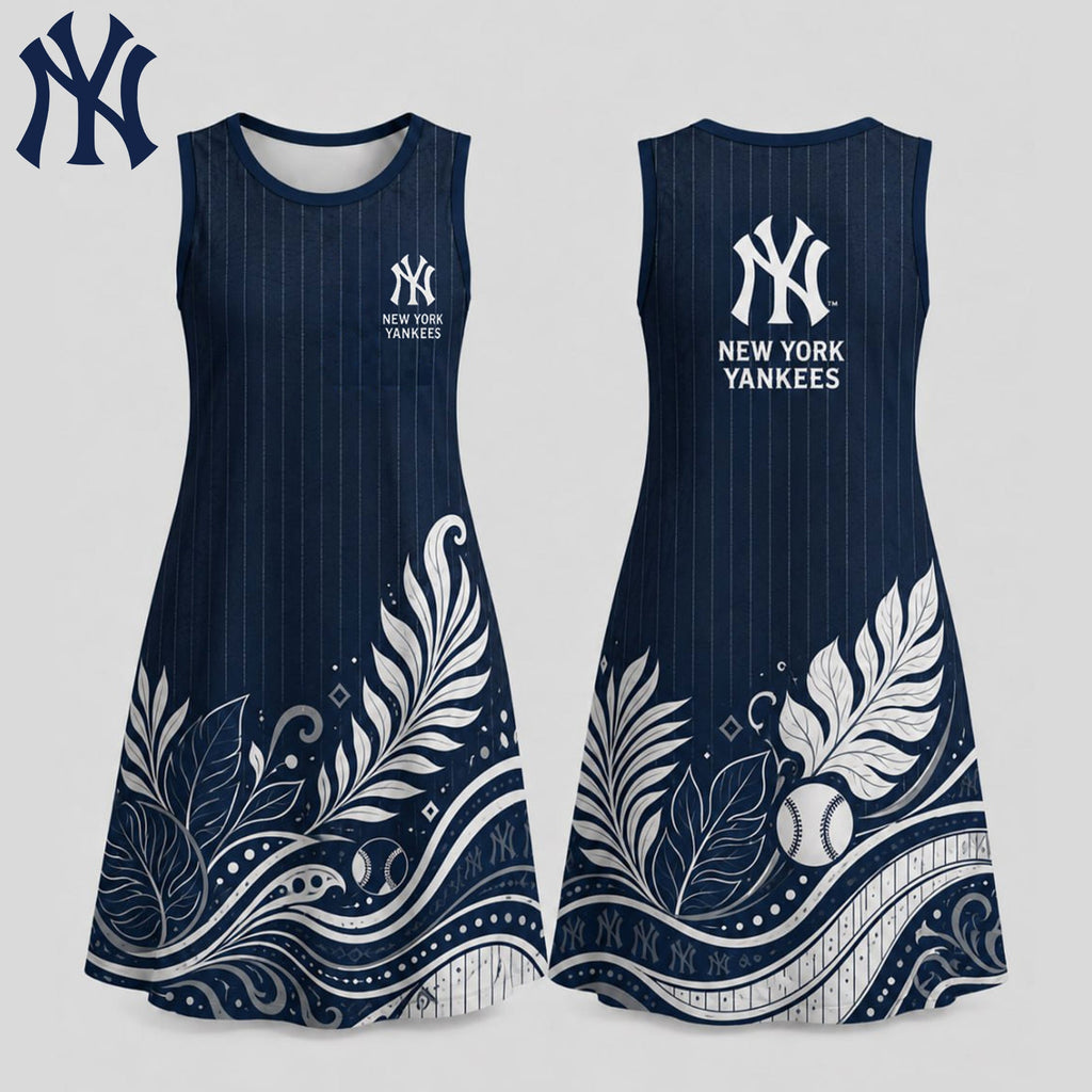 N.y.yankees | Premium M.l.b Floral Dress Td
