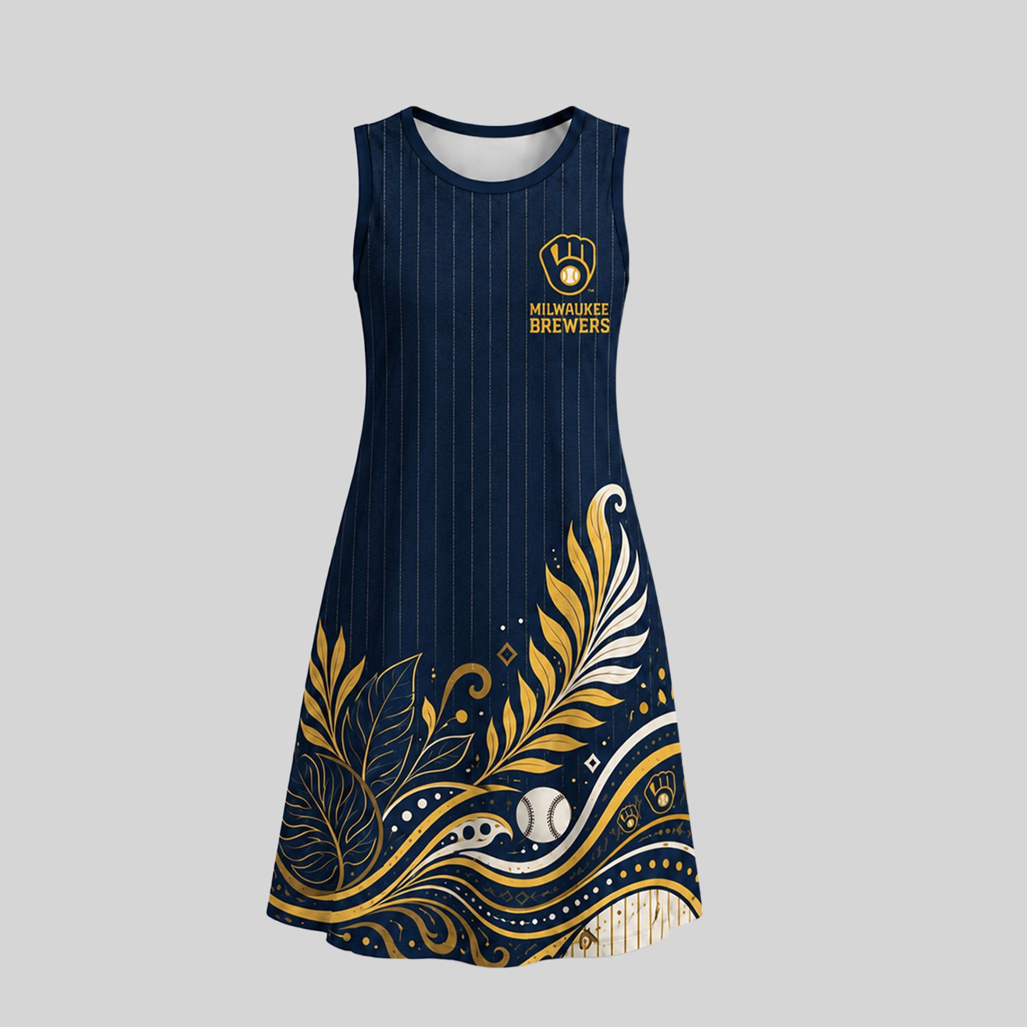 M.brewers | Premium M.l.b Floral Dress Td