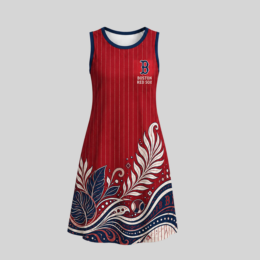 B.red Sox | Premium M.l.b Floral Dress Td