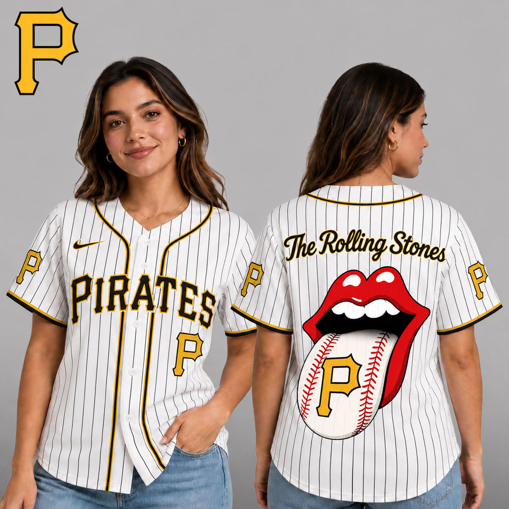 P.pirates | Premium .m.l.b. The Rolling Stones Jersey Shirt Td