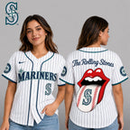 S.mariners | Premium .m.l.b. The Rolling Stones Jersey Shirt Td