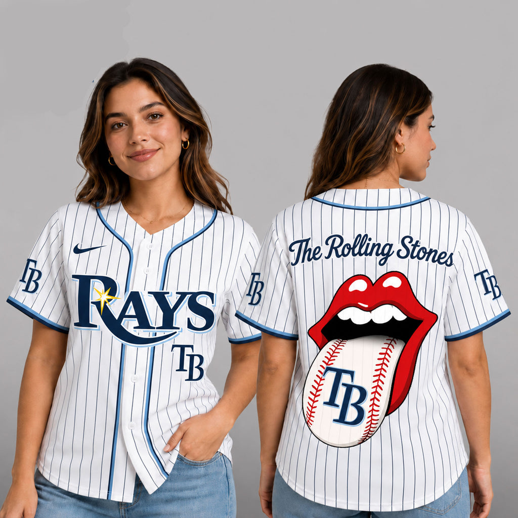 T.bay Rays | Premium .m.l.b. The Rolling Stones Jersey Shirt Td