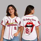 S.l.cardinals | Premium .m.l.b. The Rolling Stones Jersey Shirt Td