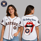 H.astros | Premium .m.l.b. The Rolling Stones Jersey Shirt Td