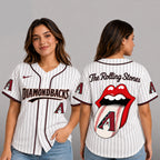 A.diamondbacks | Premium .m.l.b. The Rolling Stones Jersey Shirt Td