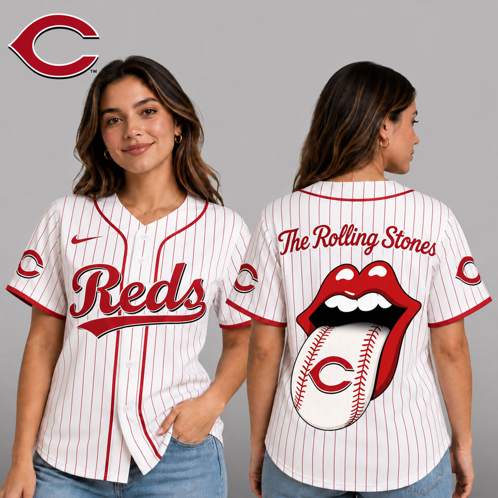 C.reds | Premium .m.l.b. The Rolling Stones Jersey Shirt Td