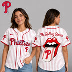 P.phillies | Premium .m.l.b. The Rolling Stones Jersey Shirt Td