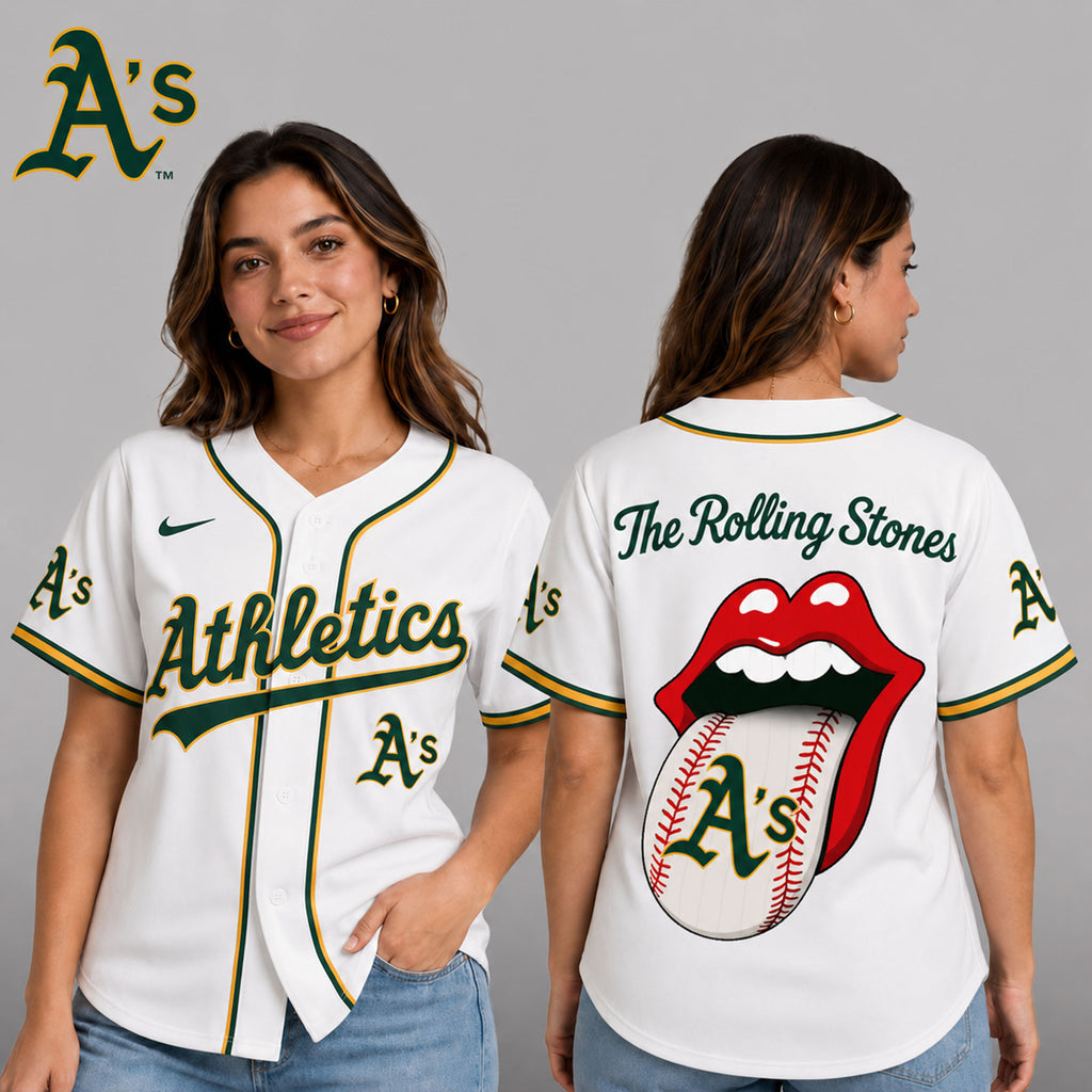 O.athletics | Premium .m.l.b. The Rolling Stones Jersey Shirt Td