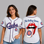 C.cubs | Premium .m.l.b. The Rolling Stones Jersey Shirt Td